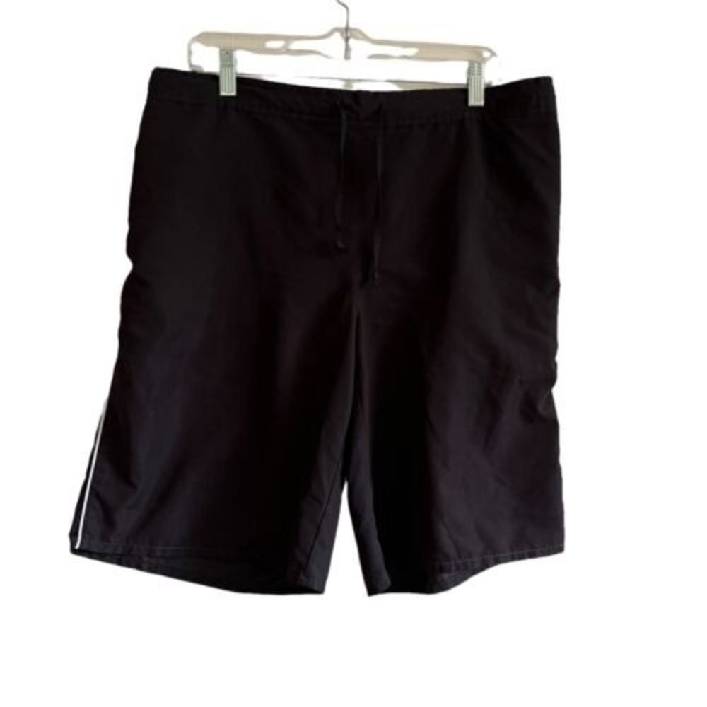 Nordic Track Mens Size Large Black Flat Front Shorts